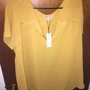 Mustard colored top